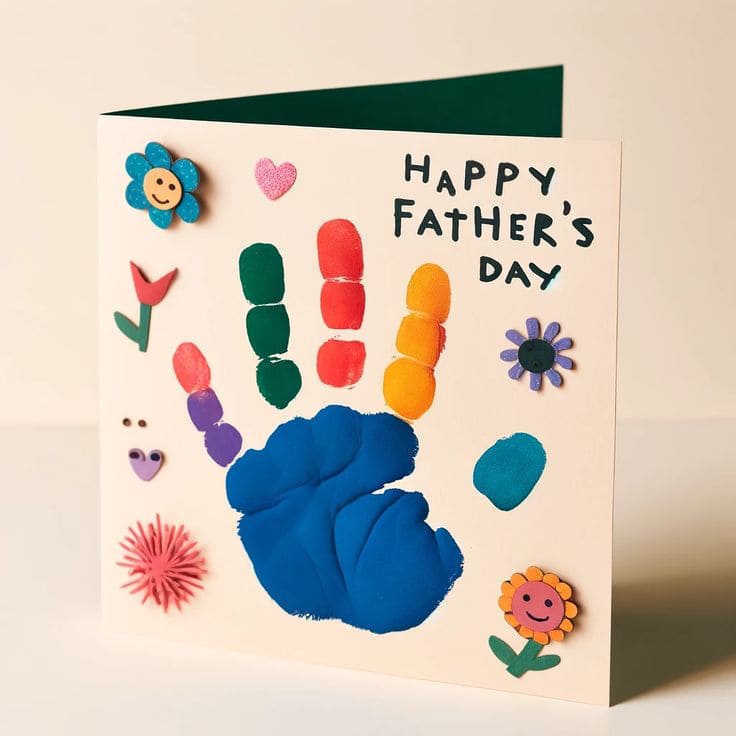 Adorable DIY Handprint Card