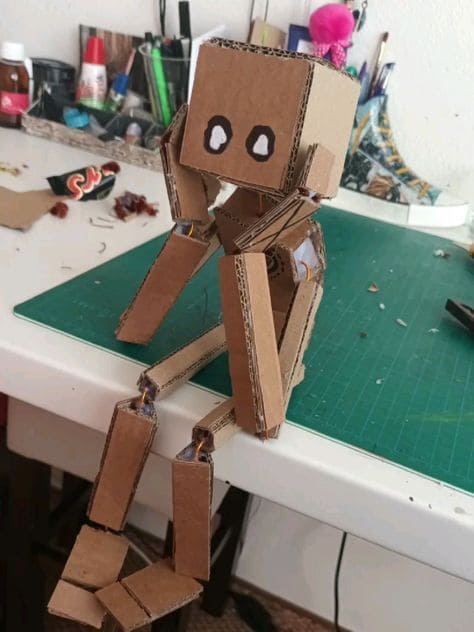 Pensive Cardboard Companion
