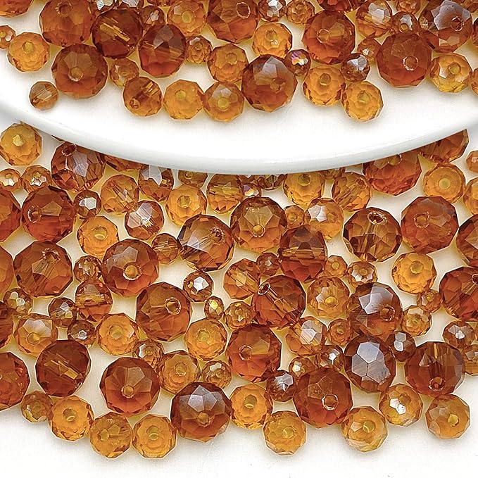 Shop amber-colored glass beads