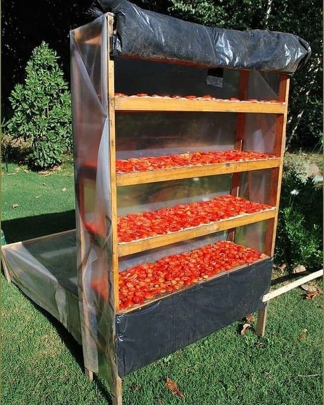 Plastic Sheet Solar Drying Rack