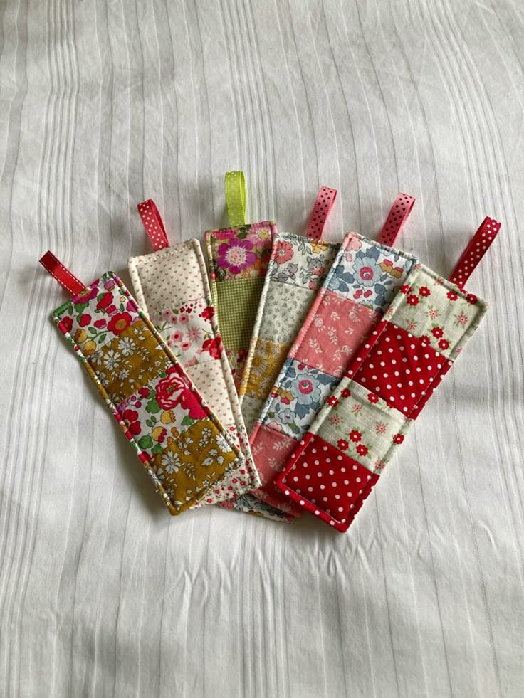 Charming Patchwork Bookmarks