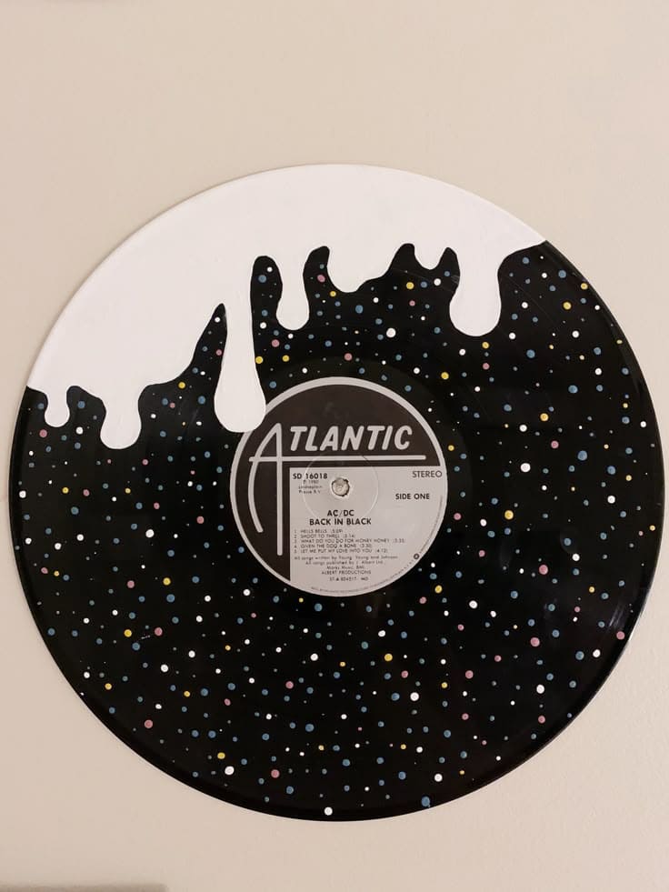 Cosmic Dripping Vinyl Art Design
