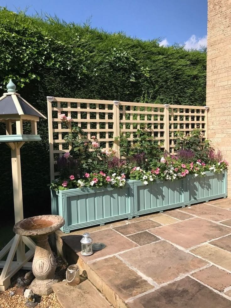 Elegant Trellis Planter for a Cozy Patio