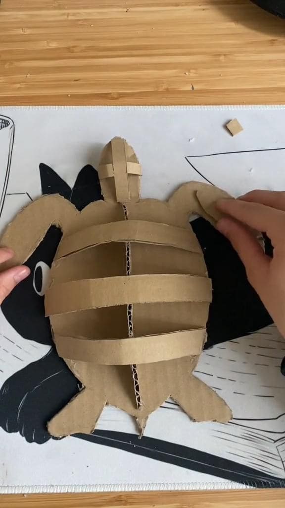 Charming Cardboard Turtle