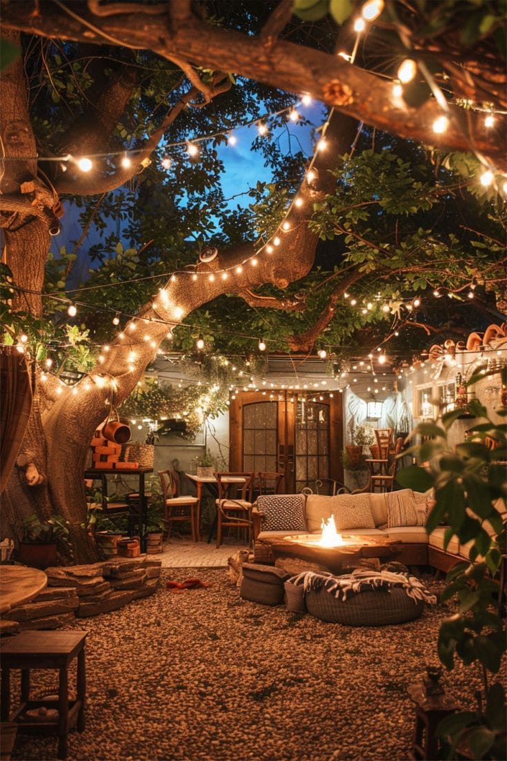 Twinkling Evening Retreat Oasis