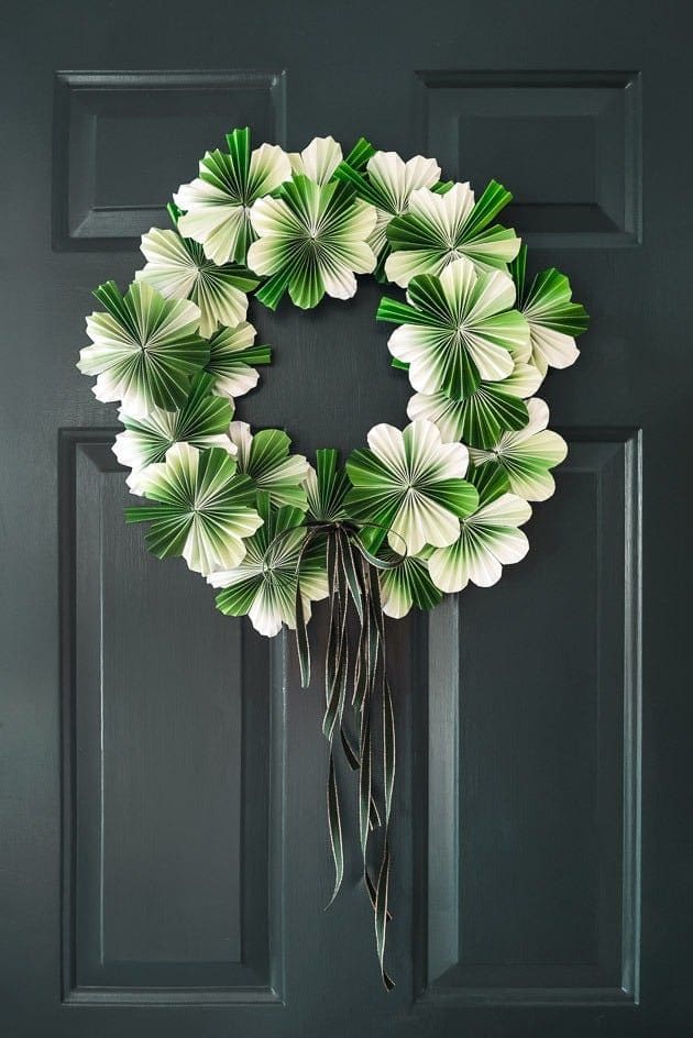 Stunning St. Patricks Day Paper Wreath