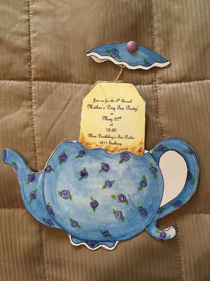 Teapot Invitation Card
