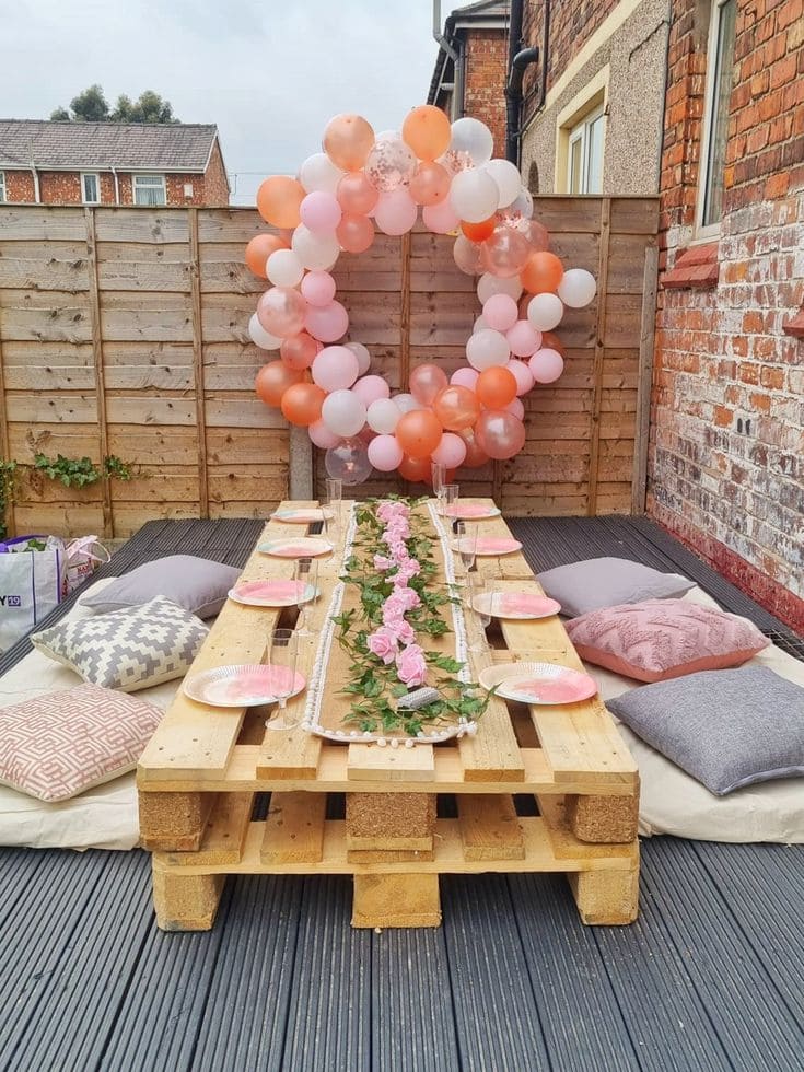 Boho Pallet Picnic Table