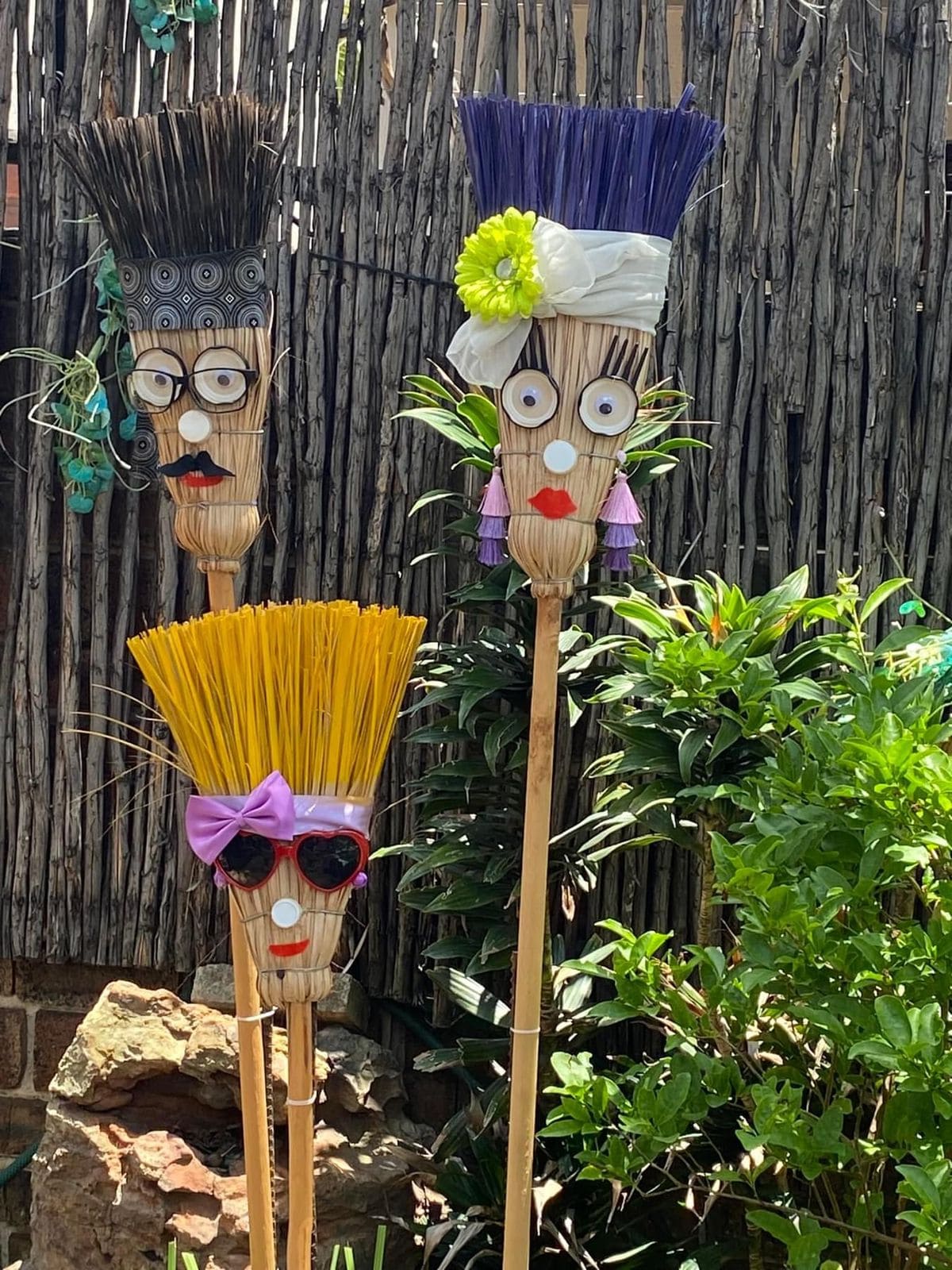 Broomstick People Garden Stakes