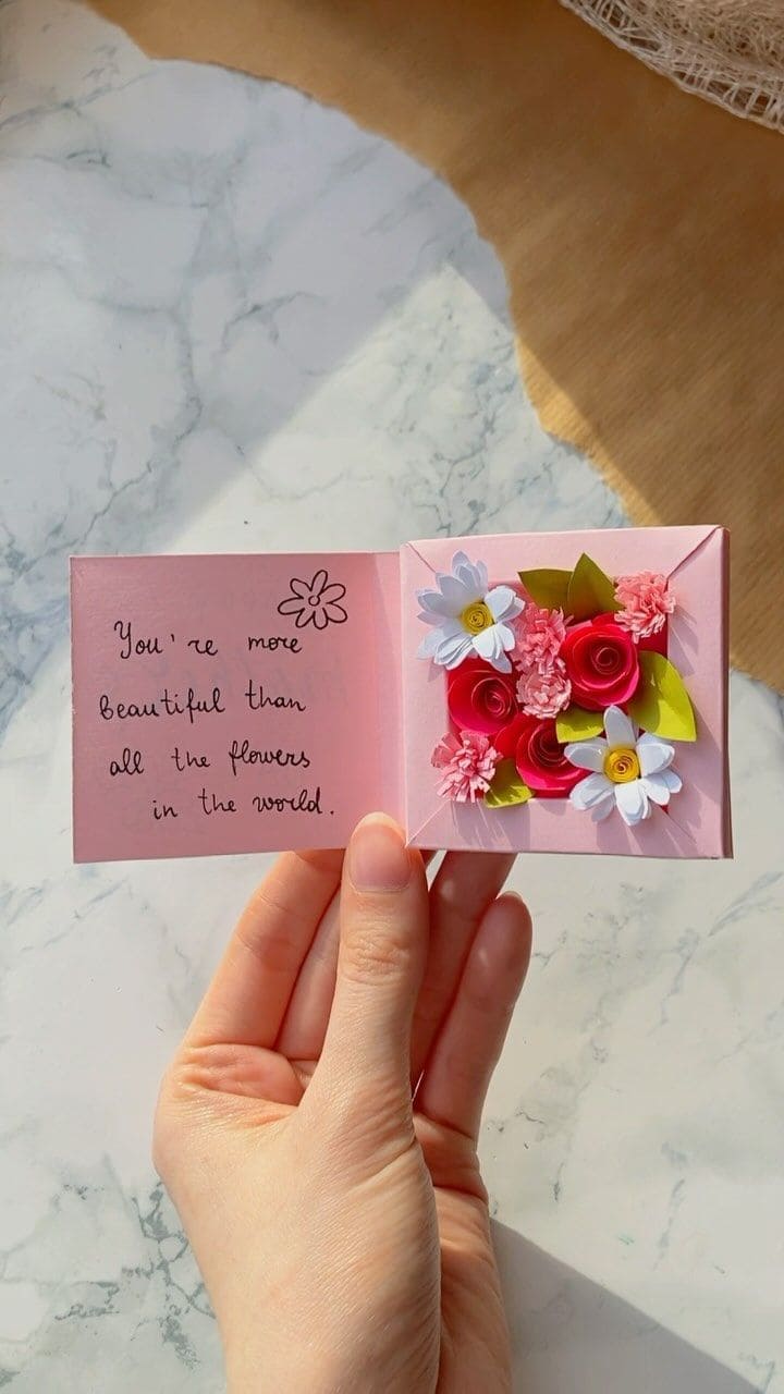 Blooming 3D Floral Surprise Card