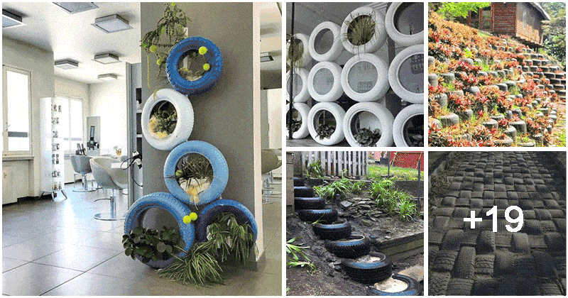 24 Useful Home And Garden Ideas Using Old Tires