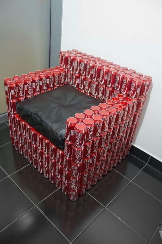 Bold and Stylish Soda Can Chair