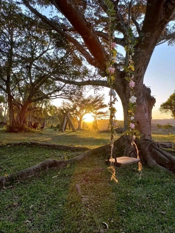 Enchanted Garden Swing for Tranquil Escapes