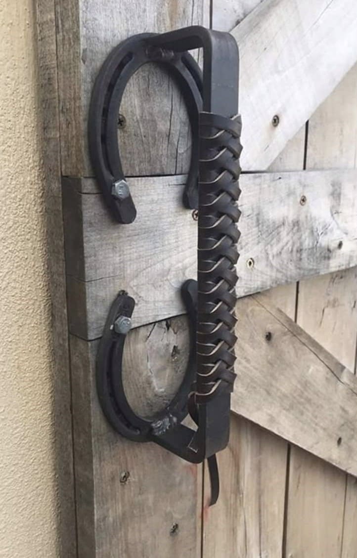 Rustic Horseshoe Door Handle