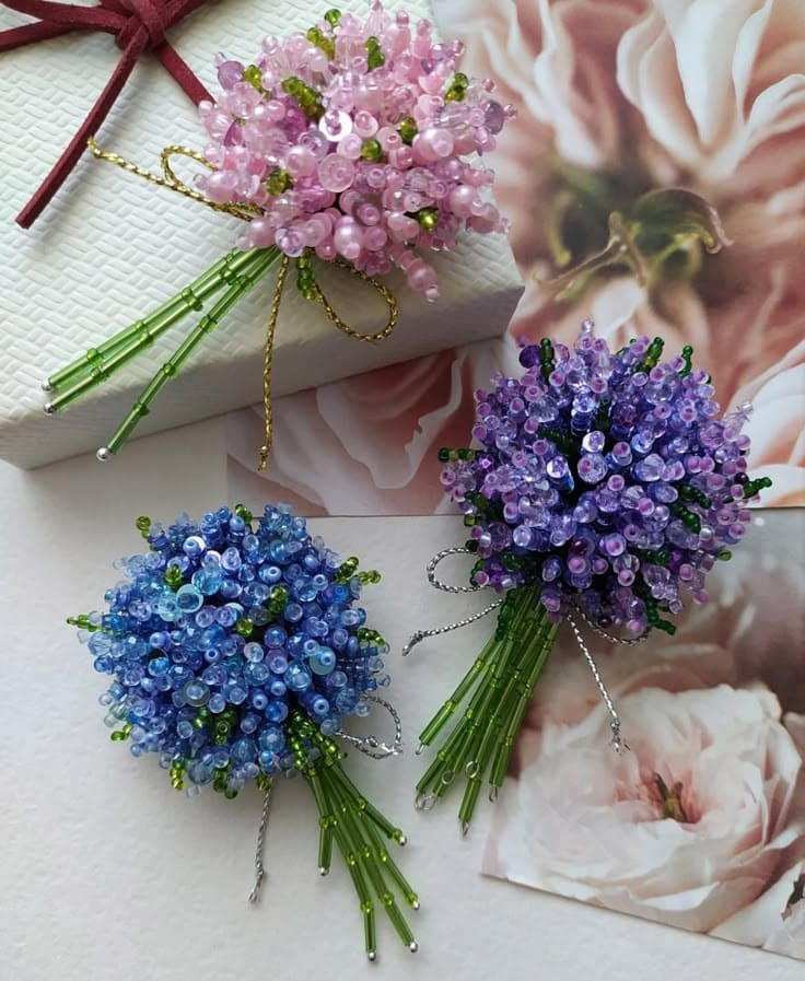 Delicate Beaded Bloom Bouquet