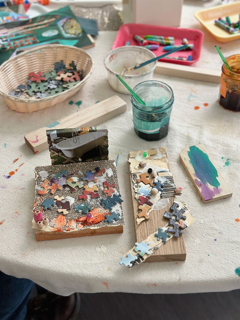 Puzzle Piece Assemblage Boards