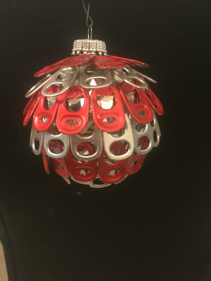 Soda Tab Christmas Ornament
