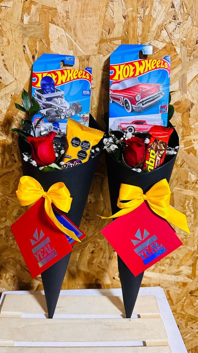 DIY Hot Wheels and Candy Bouquet for Dad
