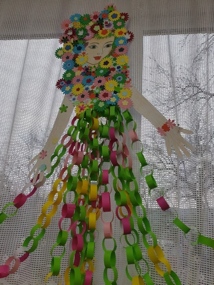 Blooming Garden Fairy With Long-Hair Mom