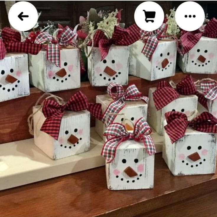 Charming Snowman Gift Wrap Blocks