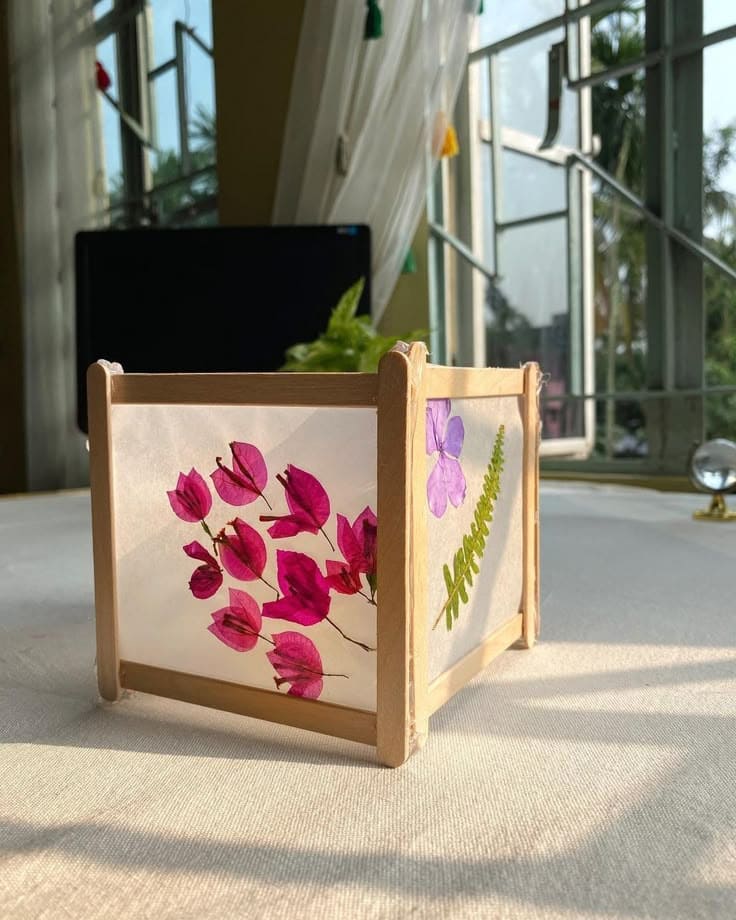 Pressed Flower Lantern