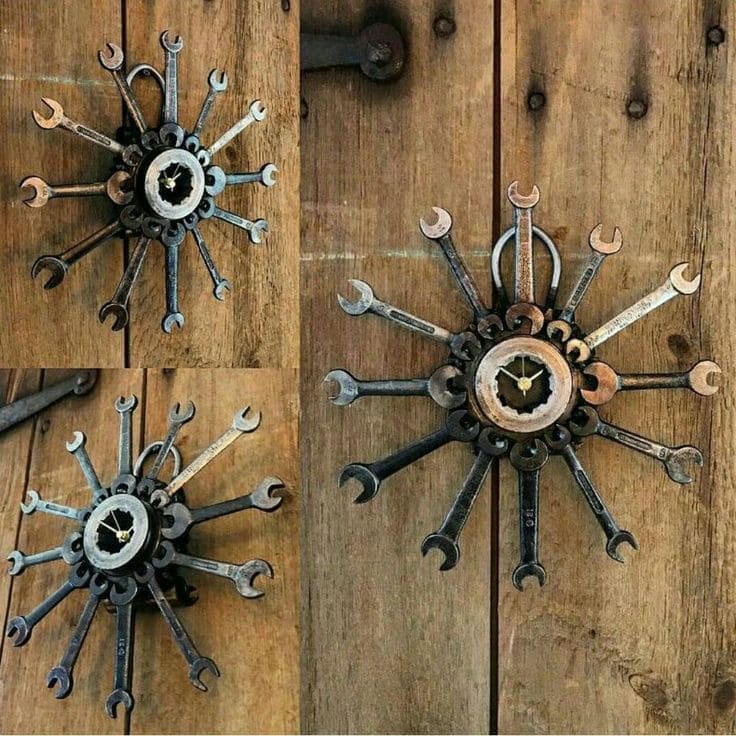 Industrial Wrench Clock