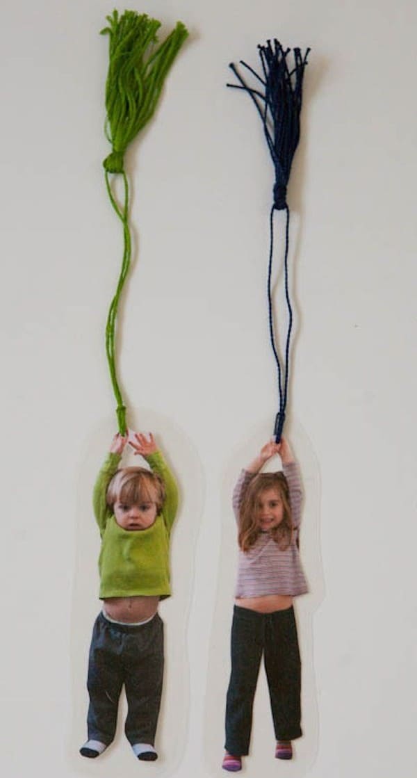 Personalized Hanging Kid Photo Bookmarks