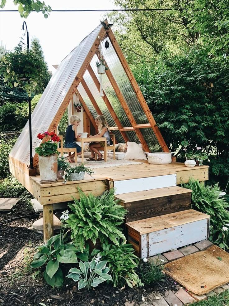 Enchanting A-Frame Garden Getaway