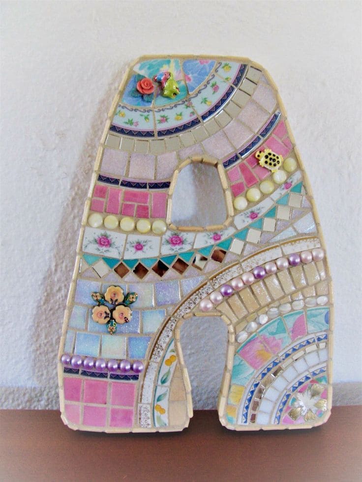 Charming Mosaic Letter Decor Made Unique