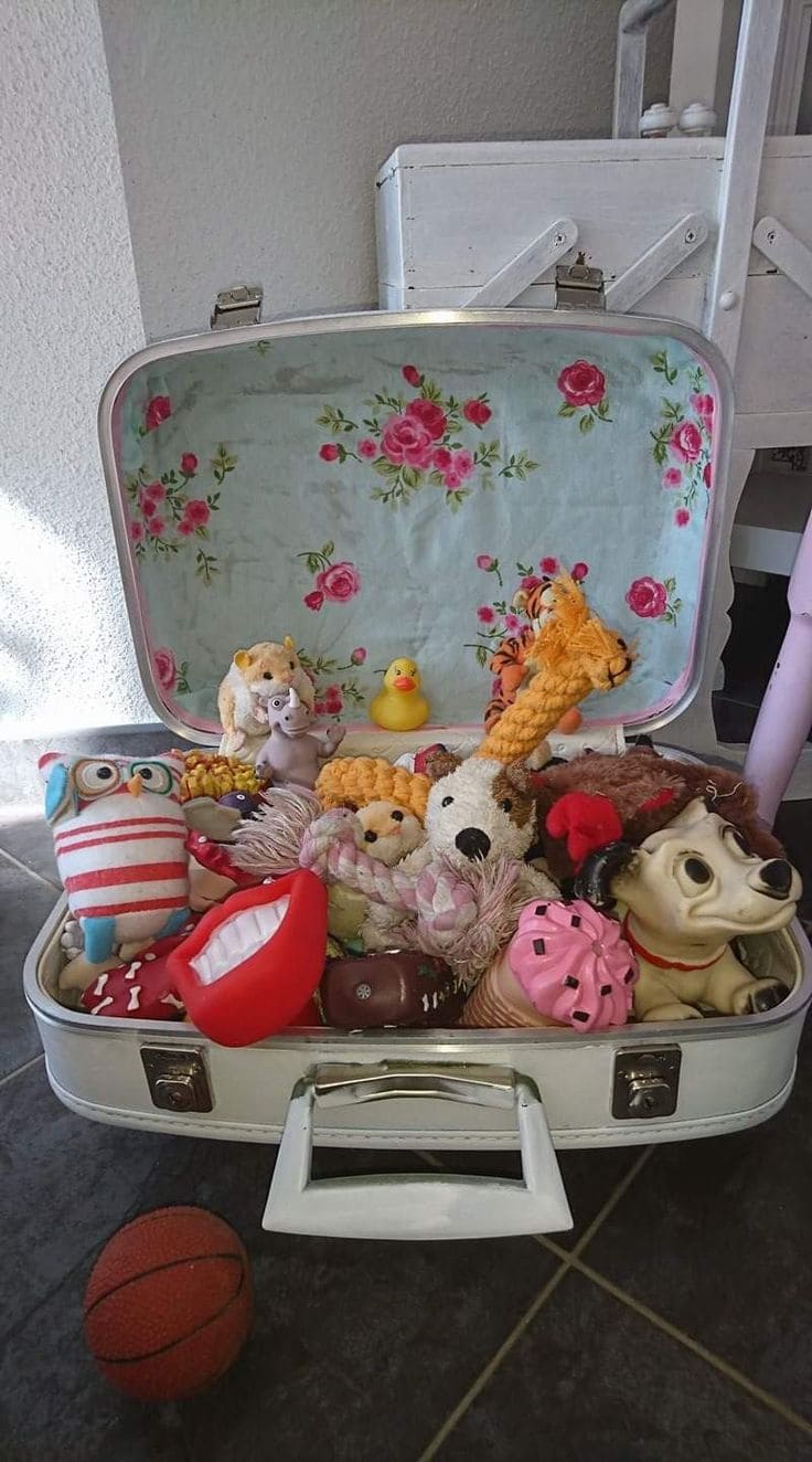 Whimsical Suitcase Toy Chest