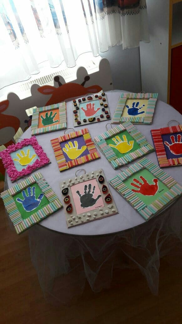Handprint Frames Card for Dad