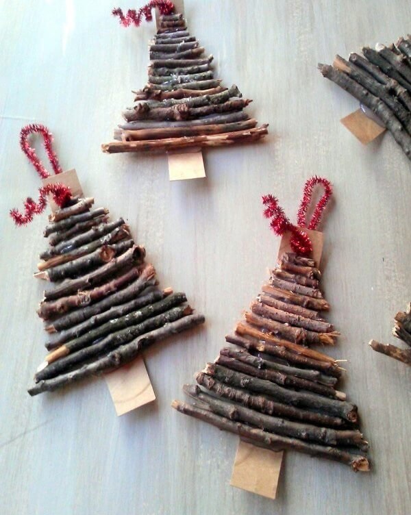 Wood Branches Ornament