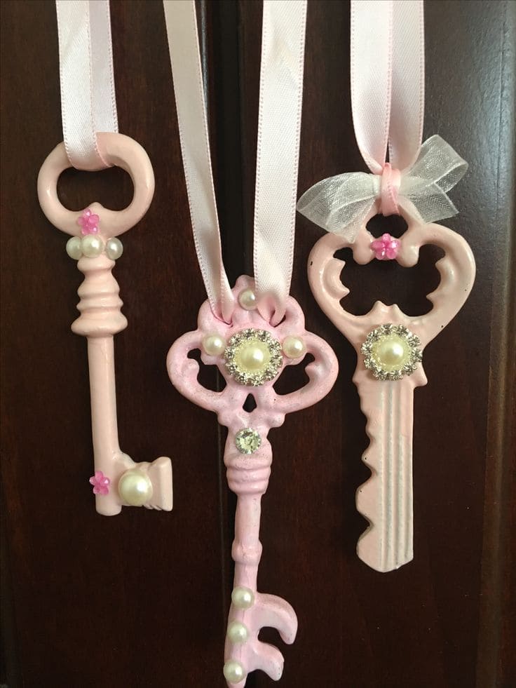 Pearl-Adorned Decorative Keys Project
