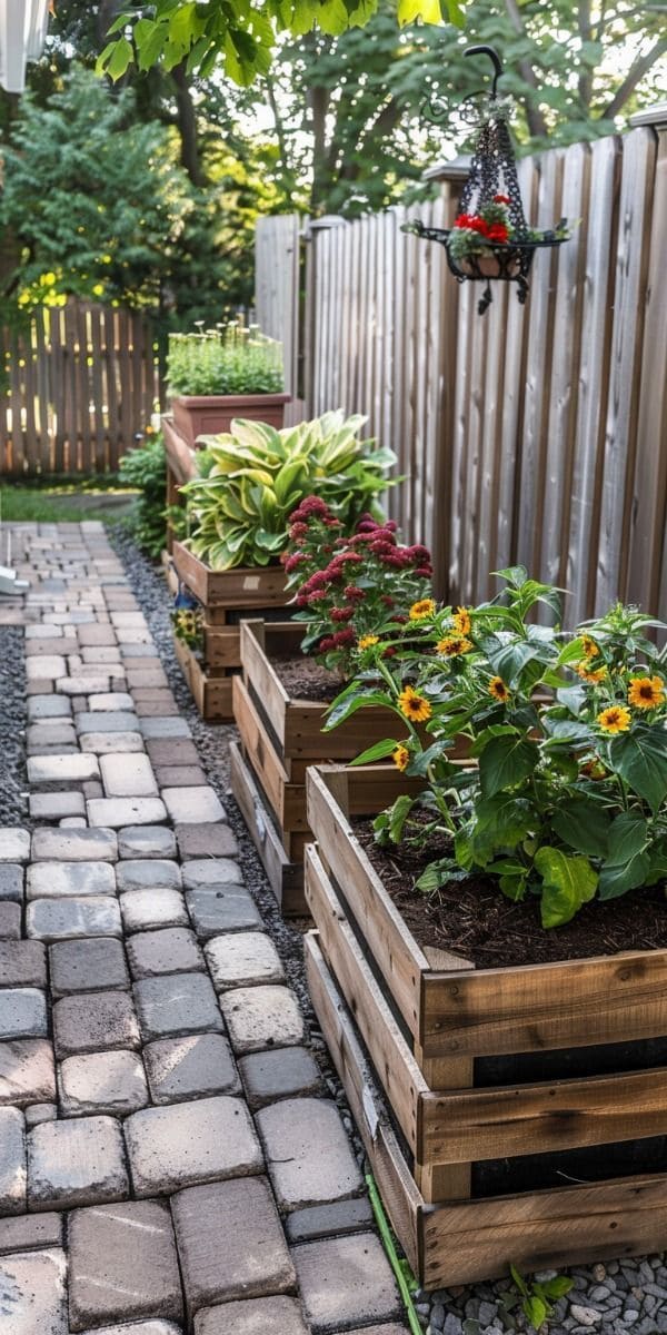 Charming Pallet Pathway Garden Retreat