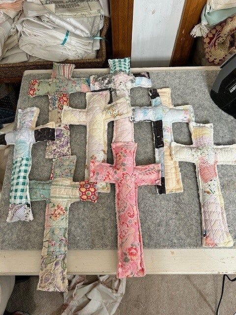 Quilted Fabric Crosses