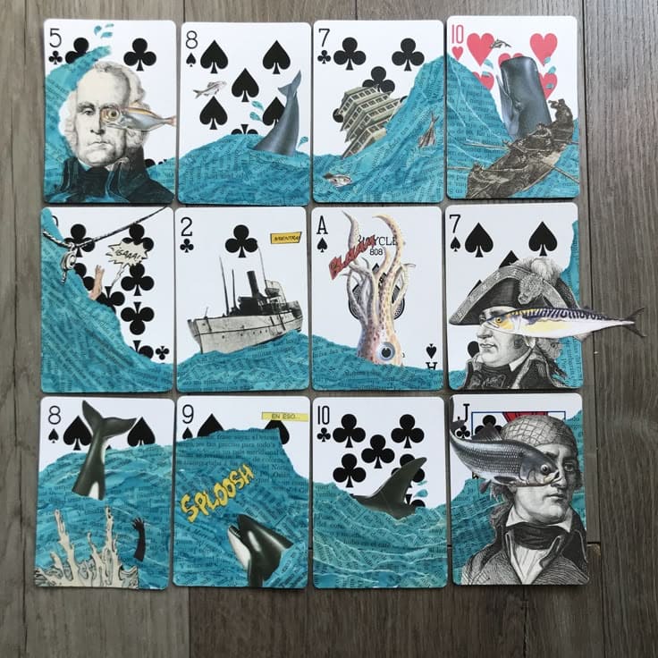Adventurous Nautical Card Collage Journey