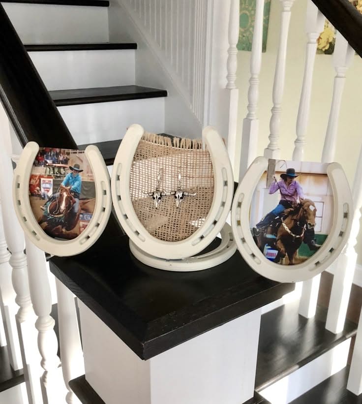 Rustic Horseshoe Photo Frames