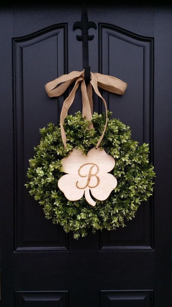 Rustic Shamrock Wreath for a Lucky Welcome