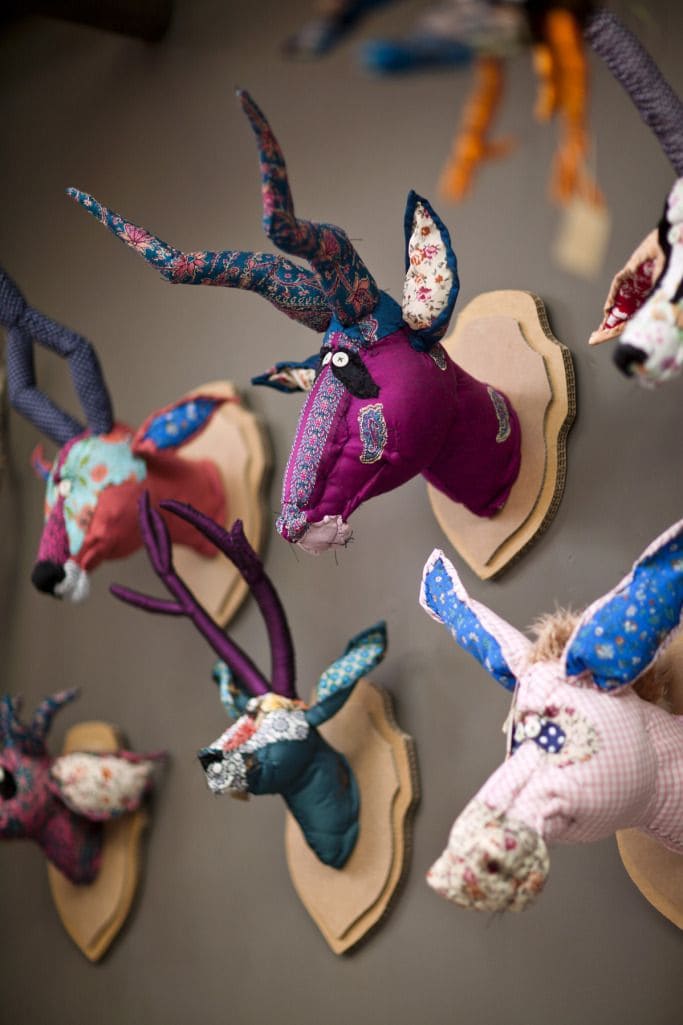 Whimsical Patchwork Animal Trophies