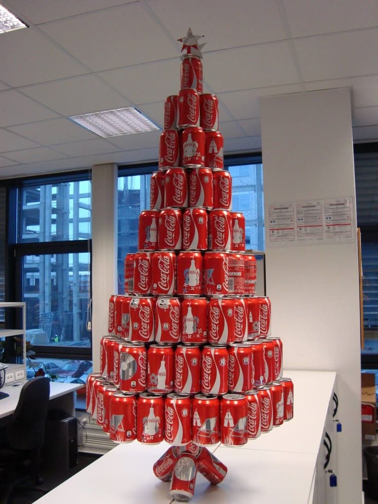 Creative Coca-Cola Can Christmas Tree