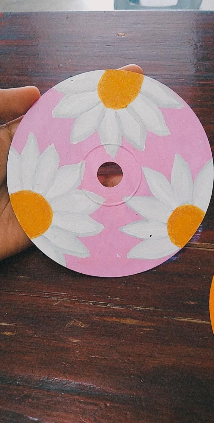 Charming Daisy Delight Vinyl Painting