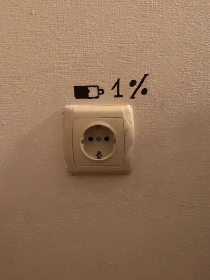 Creative Low-Battery Wall Socket Art
