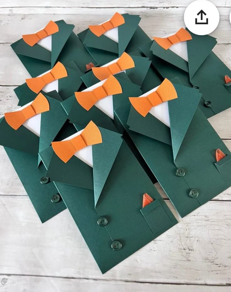 DIY Suit and Bowtie Fathers Day Cards