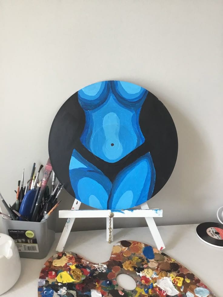 Bold Abstract Body Vinyl Art