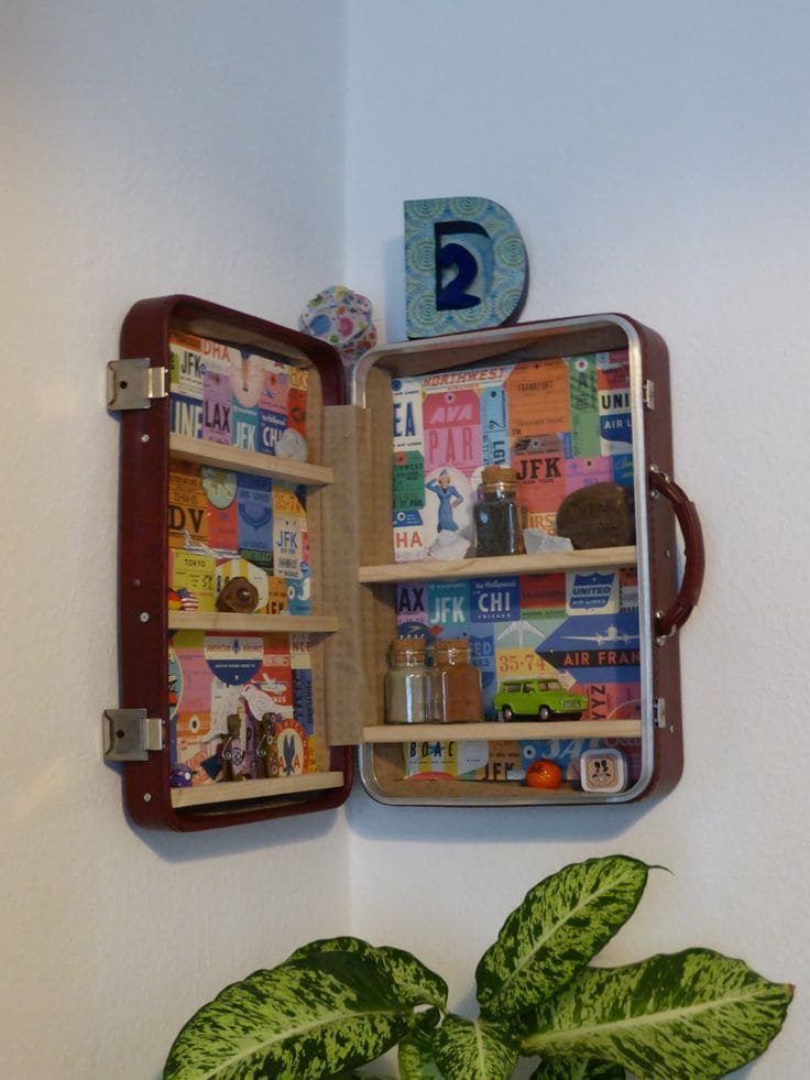 Vibrant Suitcase Memory Shelf