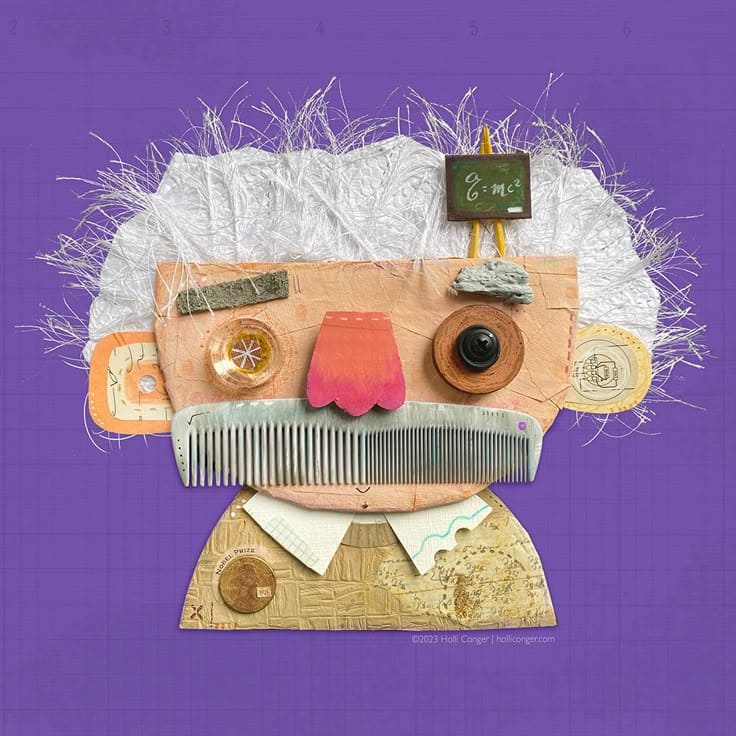 Professor Recyclestein Junk Portrait