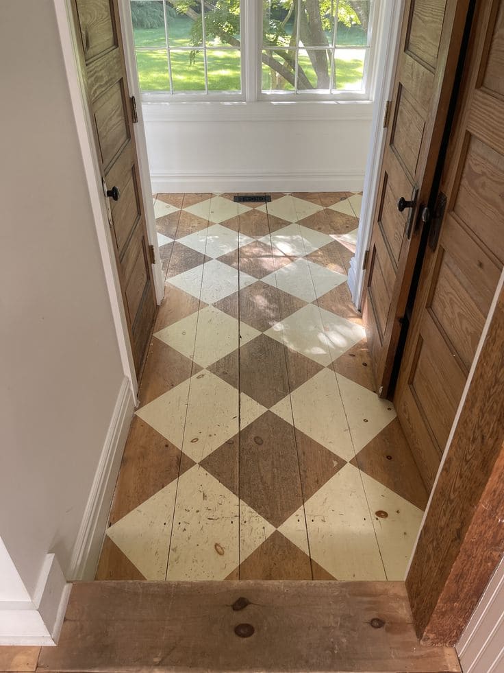 Classic Diamond Painted Floor