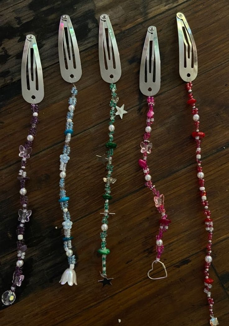 Charming Beaded Hair Clip Designs