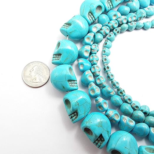 Shop turquoise skull bead