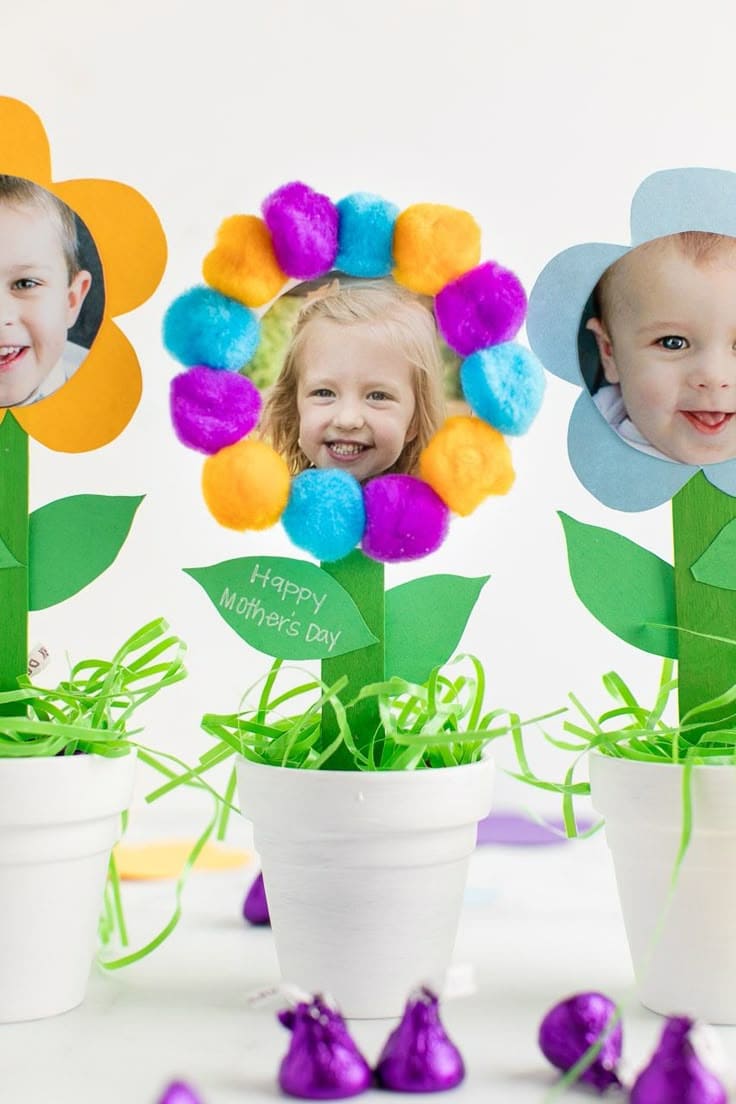 Blooming Photo Flower Pots for Mom